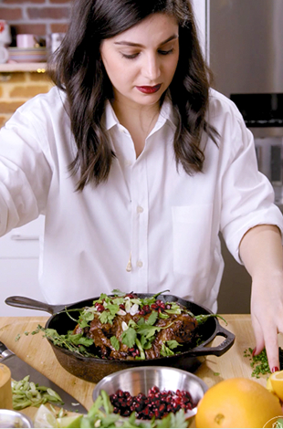 Pomegranate Molasses Glazed Lamb