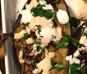 Eggplant With Yogurt & Thyme 